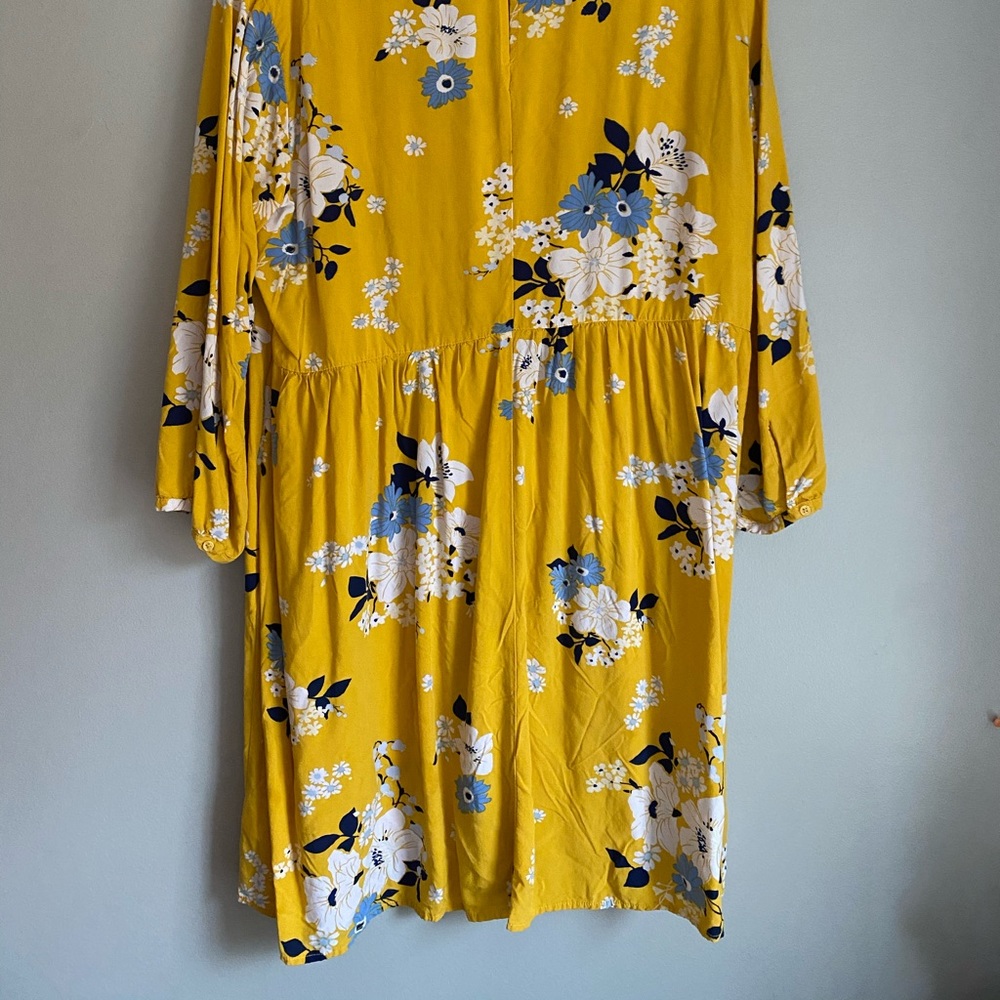 Yellow floral dress